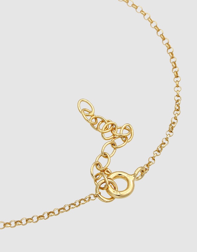 Elli Jewelry - Crystal Hand Chain in Gold-Plated 925 Silver