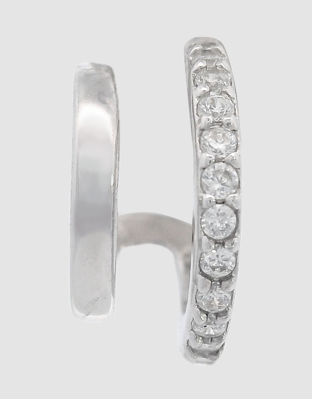 Georgini - GEORGINI MIDNIGHT VELVET RATRI DOUBLE EARRING SILVER