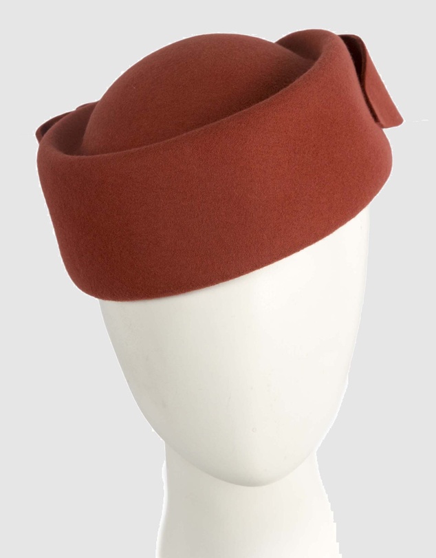 Max Alexander - Felt Rust Pillbox Hat