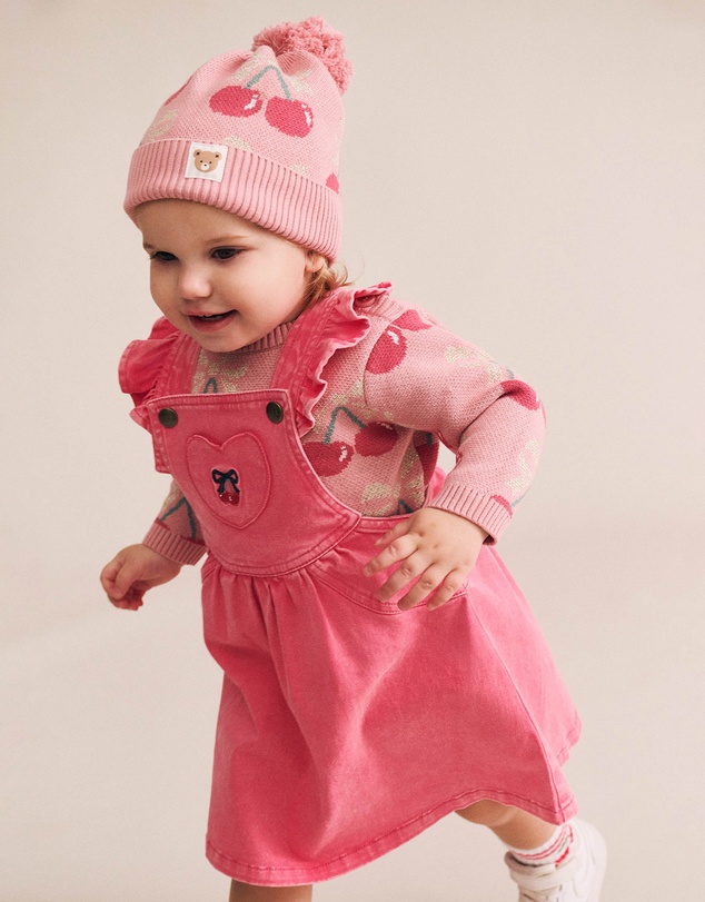 Huxbaby - Vintage Cherry Pinafore - Babies-Kids