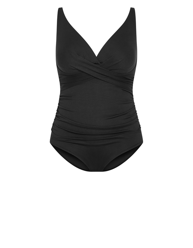City Chic - Plus size Sardinia Underwire 1 Piece - black