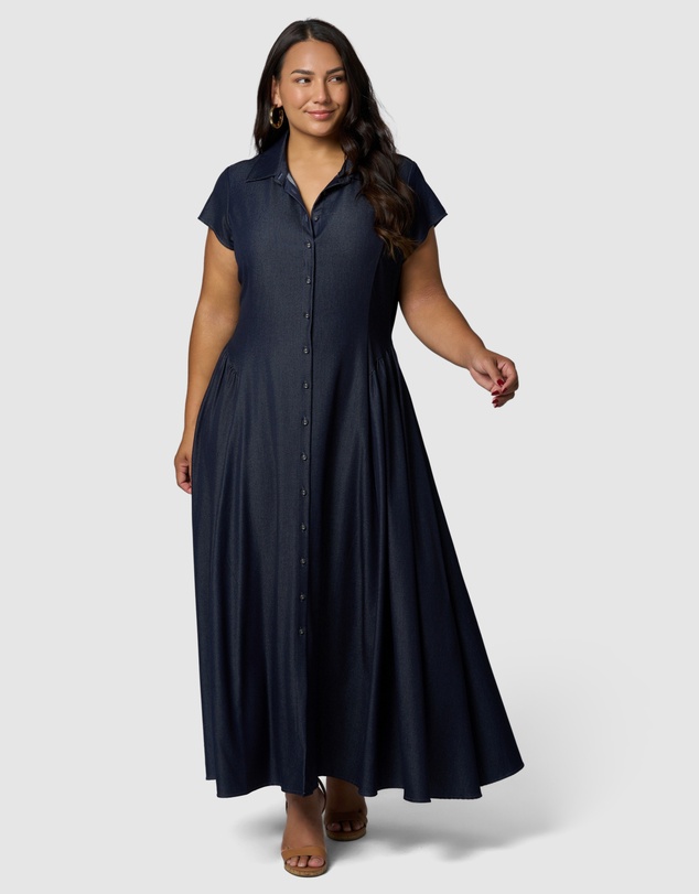 Something 4 Olivia - Paige Maxi Shirt Dress