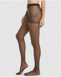 High Heel Jungle - 15 Denier Silky Slimming Sheer Tights - 2 Pack