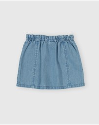 Goldie + Ace - Wild Strawberry Chambray Skirt - Babies-Kids
