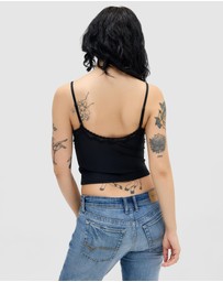 BDG By Urban Outfitters - BGD Adore Lace Trim Cami