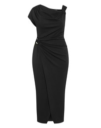City Chic - Plus Size DRESS VIVI SC - Black