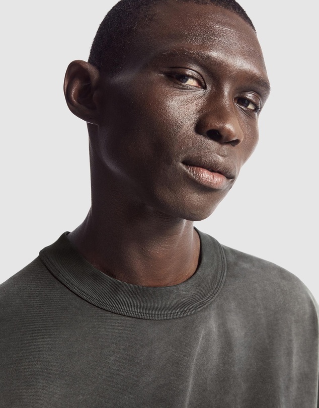 COS - Oversized Faded Mock-Neck Shirt