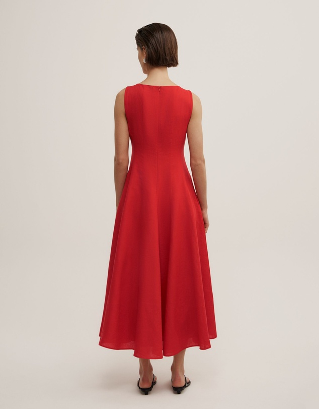Witchery - Linen Panel Midi Dress