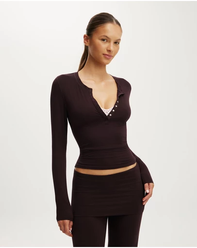 Cotton On Body - Airy Soft Lounge Henley