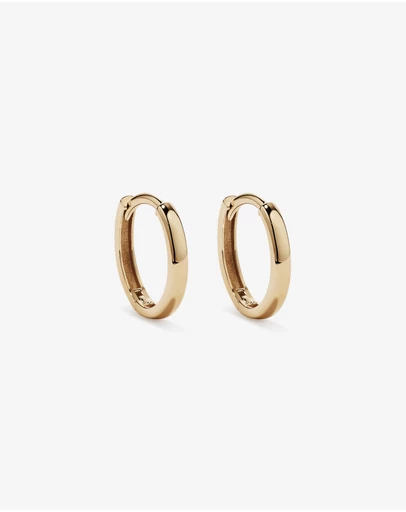 Michael Hill - 10mm Small Polished Huggie Earrings in 10kt Yellow Gold