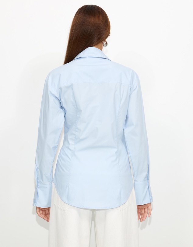 Dazie - Em Asymmetrical Button Up Shirt