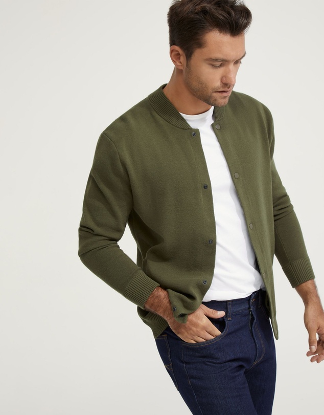 Oxford - Miles Knitted Bomber Jacket