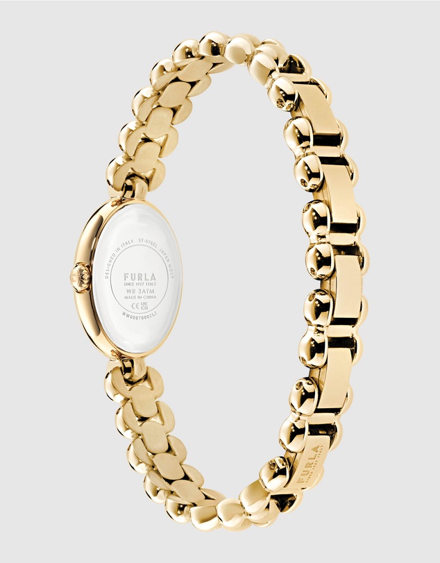 Furla - Delizia Green Yellow Gold-Tone Bracelet Watch