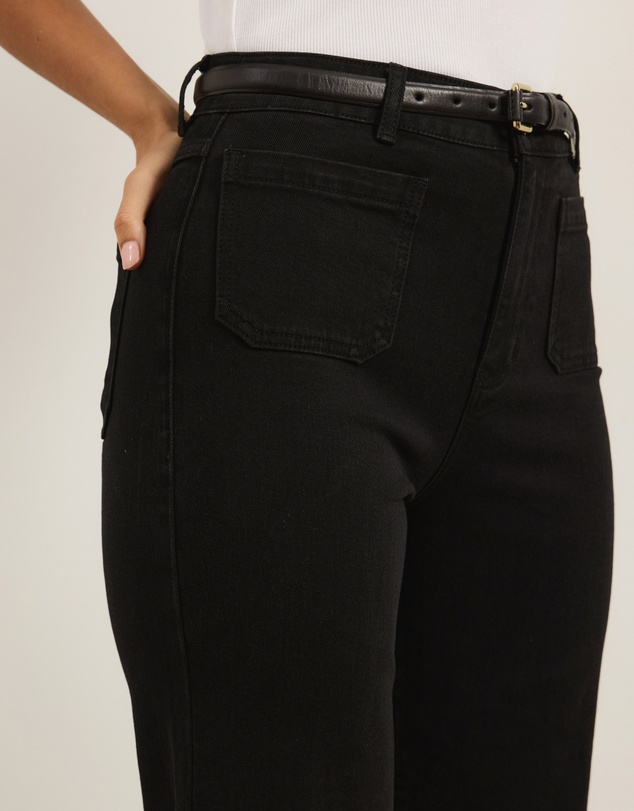 Atmos&Here - Luella High Rise Crop Flare Jeans