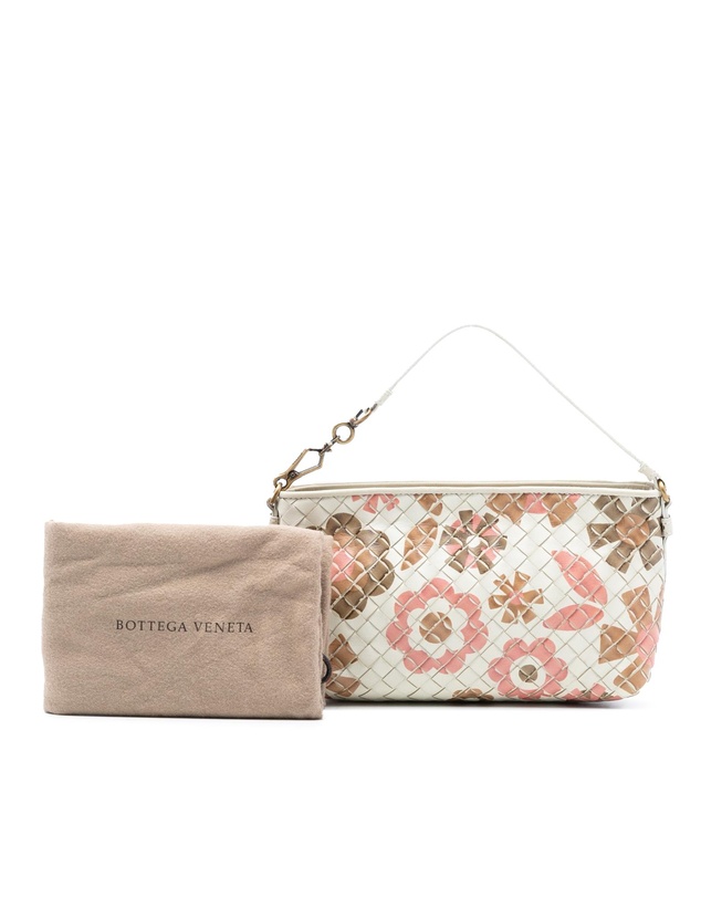 Pre-Loved by Azura Reborn - Pre-Loved Nappa Intrecciato Floral Print Handbag
