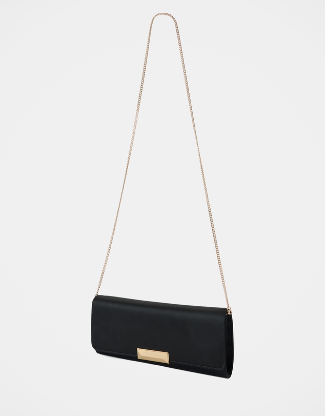 Forever New - Dina Satin Elongated Clutch Bag