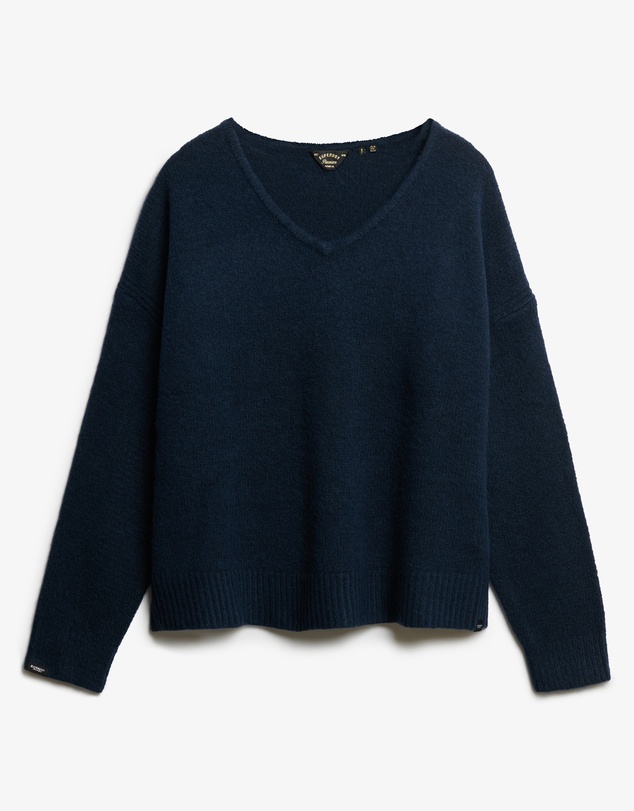 Superdry - Brushed Oversized V Neck Jumper