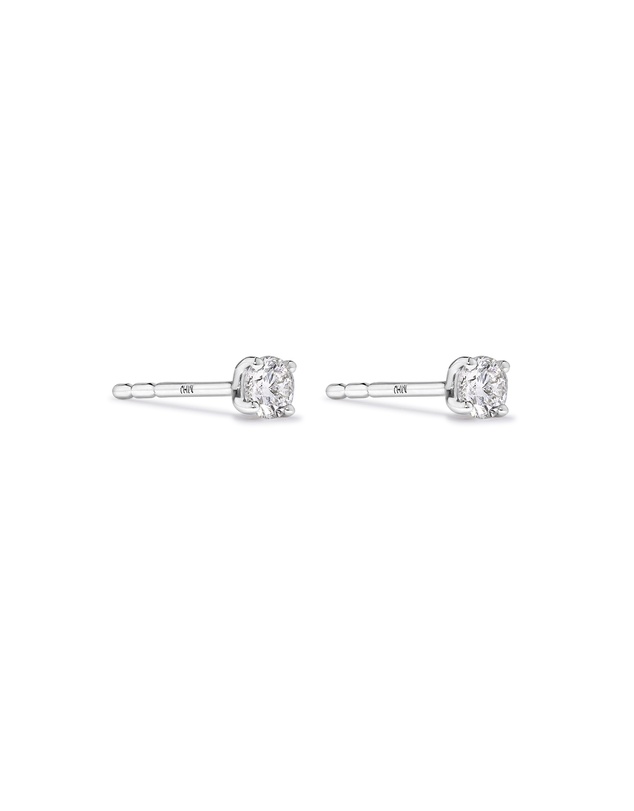 Michael Hill - 0.25 Carat TW Diamond Solitaire Stud Earrings in 18kt White Gold