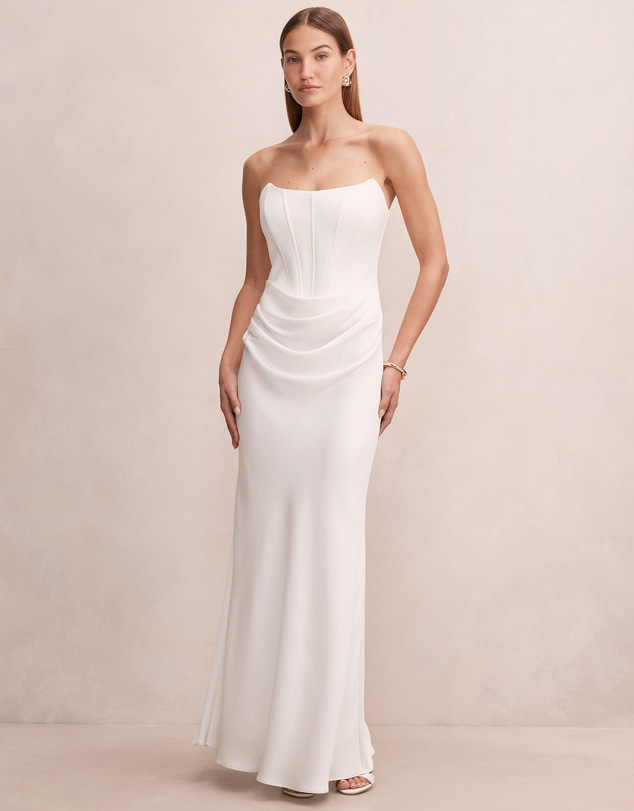 Forever New - Isra Drape Strapless Maxi Dress