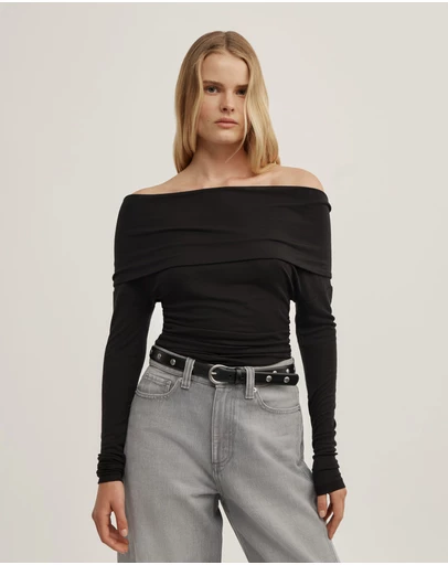 Witchery - Off Shoulder Long-sleeve Top