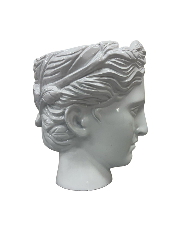 Urban Attitude - Urban Attitude Venus Head Planter - Matte White
