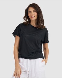 CAMIXA - Francy Linen Jersey T-Shirt Top