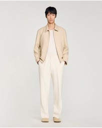 Sandro - Large Jersey Pants