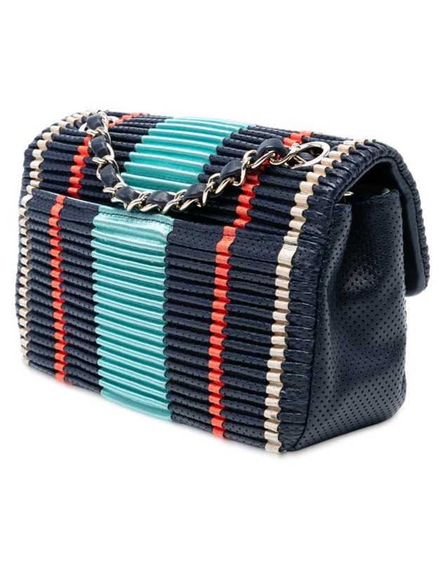 Pre-Loved by Azura Reborn - Pre-Loved New Mini Coco Pleats Perforated Calfskin Single Flap