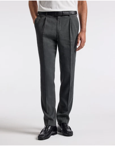 Calibre - Stretch Linen Blend Suit Pants Moss