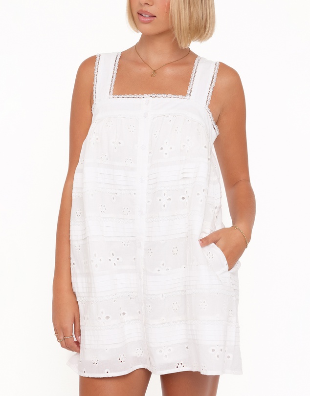 Petal & Pup - Kelcie Mini Dress - White