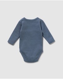 Wilson & Frenchy - Organic Rib Long Sleeved Bodysuit - Babies