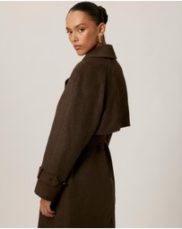 Tussah - Lillian Double Breasted Wool Blend Coat