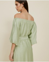 The Fated - Adjustable Neck Midi Dress