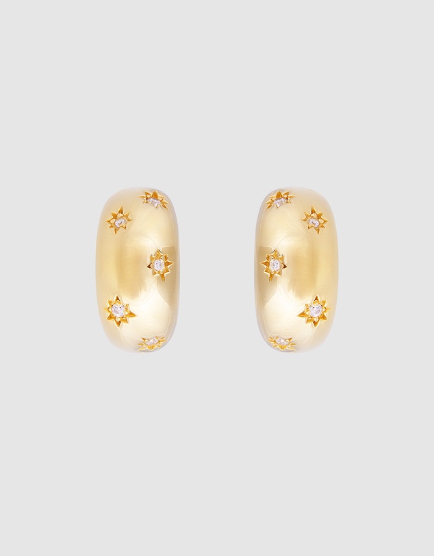FAIRLEY - Starburst Flared Hoops