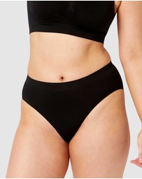 Ambra - 4 Pack Bare Essentials Recycled Nylon Hi Cut Brief