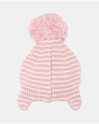 Bebe by Minihaha - Fern Stripe Organic Knitted Beanie - Babies-Kids