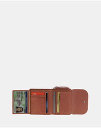 Pierre Cardin - Pierre Cardin Ladies Leather Tri-Fold Tab Wallet