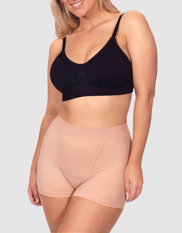 B Free Intimate Apparel - Invisible Period High Waist Mini Shorts