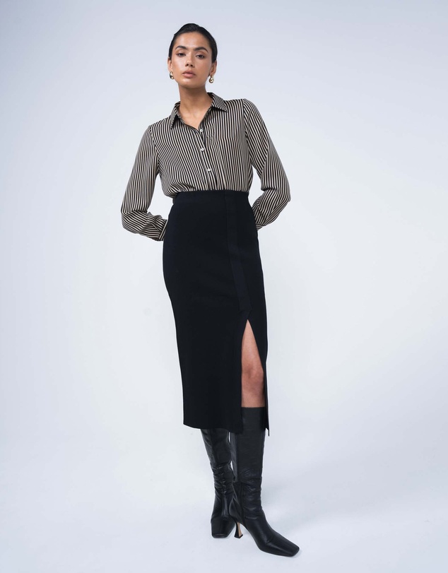 Forcast - Betty Knit Split Skirt