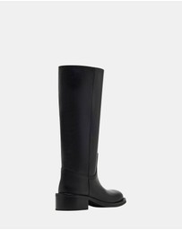 Steve Madden - Riggs Black Leather Boots