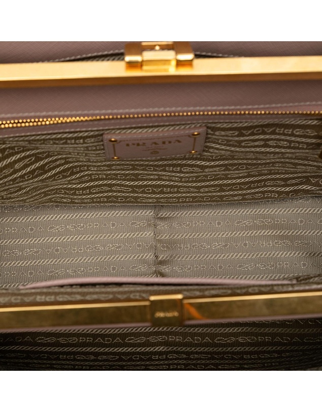Pre-Loved by Azura Reborn - Pre-Loved Saffiano Lux Double Zip Frame Tote