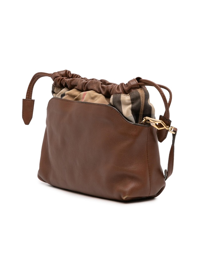 Pre-Loved by Azura Reborn - Pre-Loved House Check Canvas and Calfskin Little Crush Crossbody