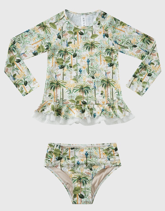 Aqua Blu Kids - Madagascar Long Sleeve Rash Vest Set - Kids