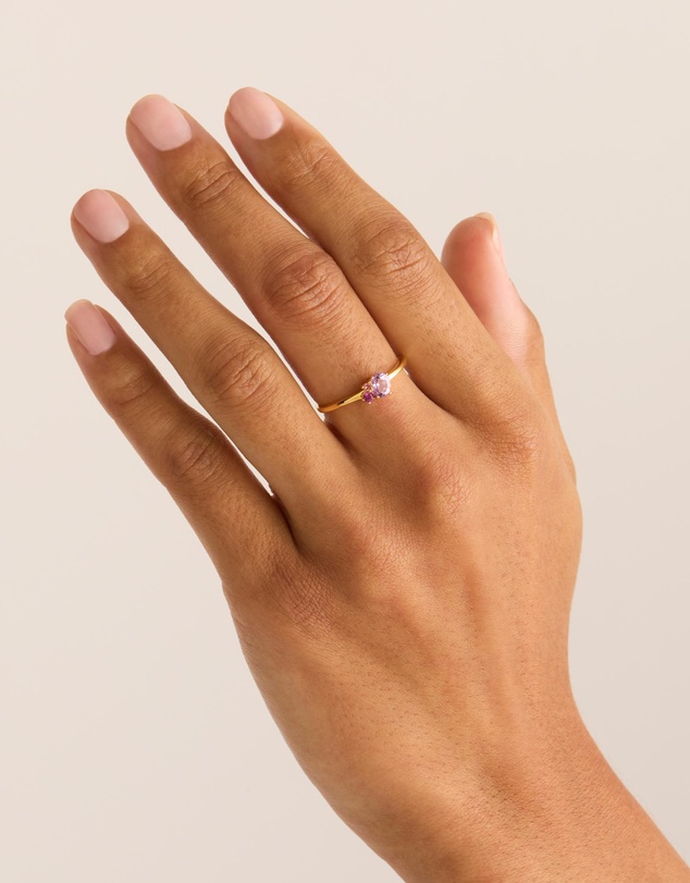 By Charlotte - Gold Kindred October Ring