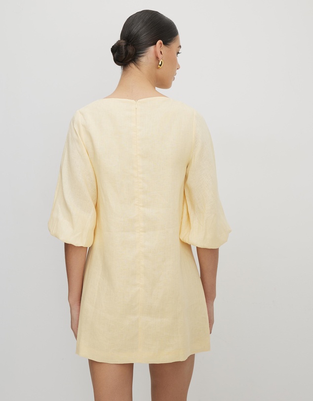 AERE - Eloise Linen Mini Shift Dress