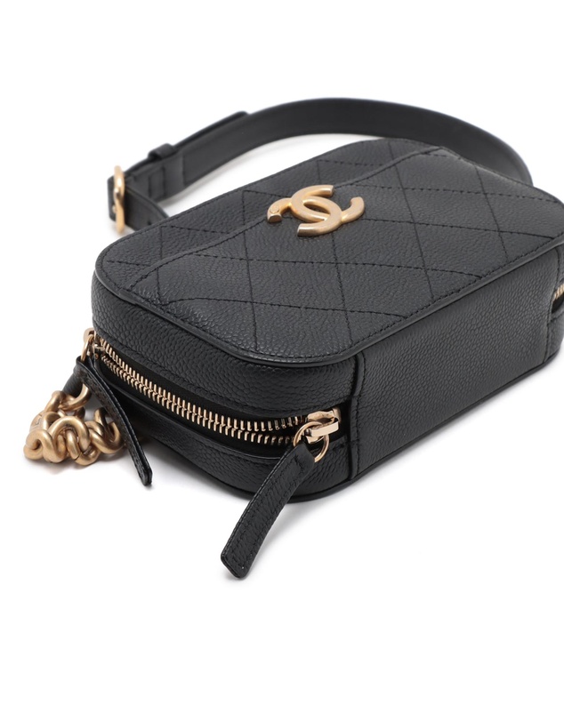Pre-Loved by Azura Reborn - Pre-Loved CC Stitched Caviar Waist Bag