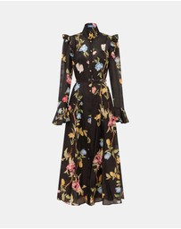 LEO LIN - Katrina Butterfly Sleeve Midi Dress