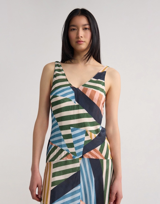 Oxford - Daisy Drop Waist Printed Dress