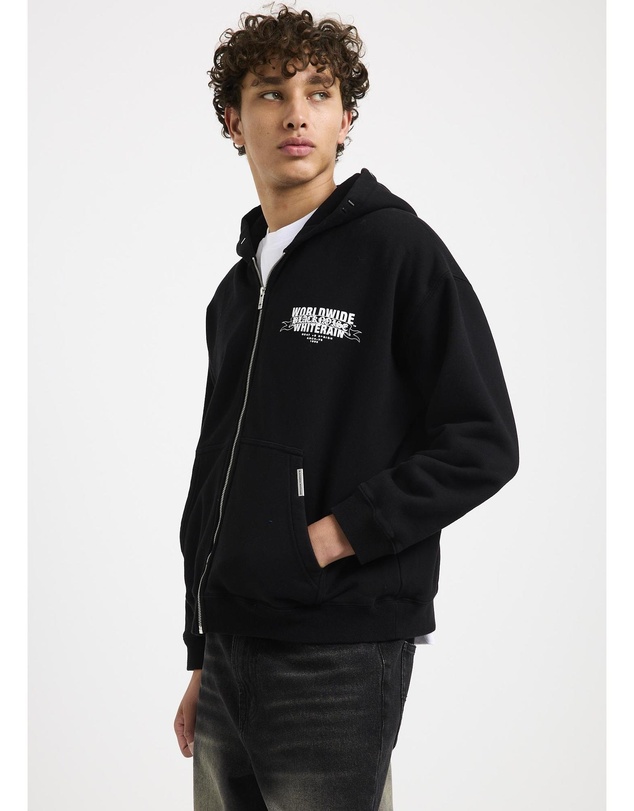 Black Noise White Rain - Carrier Zip Hoodie