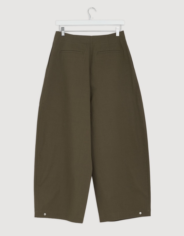 Revibe - Repaired Assembly Label Jasmine Cotton Adjustable Barrel Leg Pants - AU 10